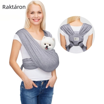 Állatoknak való szövettáska, lélegző, kényelmes macska- és kutyatáska, hordozható táska, összecsukható, nagy kapacitású mellkasi táska, T23S