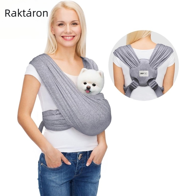 Állatoknak való szövettáska, lélegző, kényelmes macska- és kutyatáska, hordozható táska, összecsukható, nagy kapacitású mellkasi táska, T23S