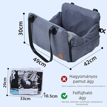 Új autós kennel macskafészek négy évszak univerzális kutyabiztonsági ülés Kennel kistestű kutyáknak autószőnyeg