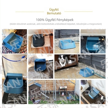 Amazon Hot Pet Bowl etető kutyatál automata víztároló ivókút szarvasmarha juh állateledel tál kutyatál nagykereskedelem