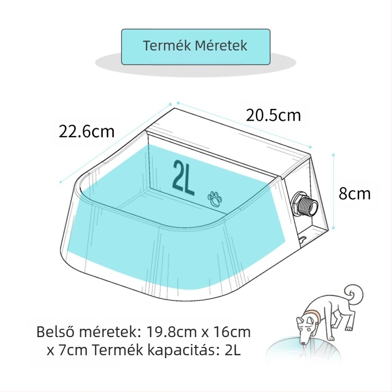 Amazon Hot Pet Bowl etető kutyatál automata víztároló ivókút szarvasmarha juh állateledel tál kutyatál nagykereskedelem