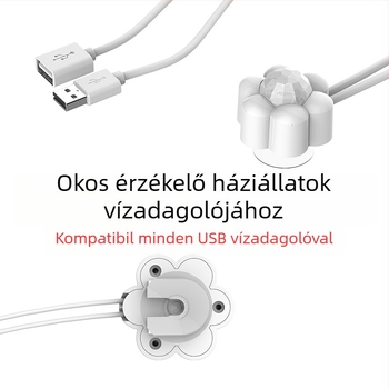 Kisállat vízadagoló intelligens érzékelő infravörös radar indukciós macska közelében automatikus folyóvíz etetése energiatakarékos némítás