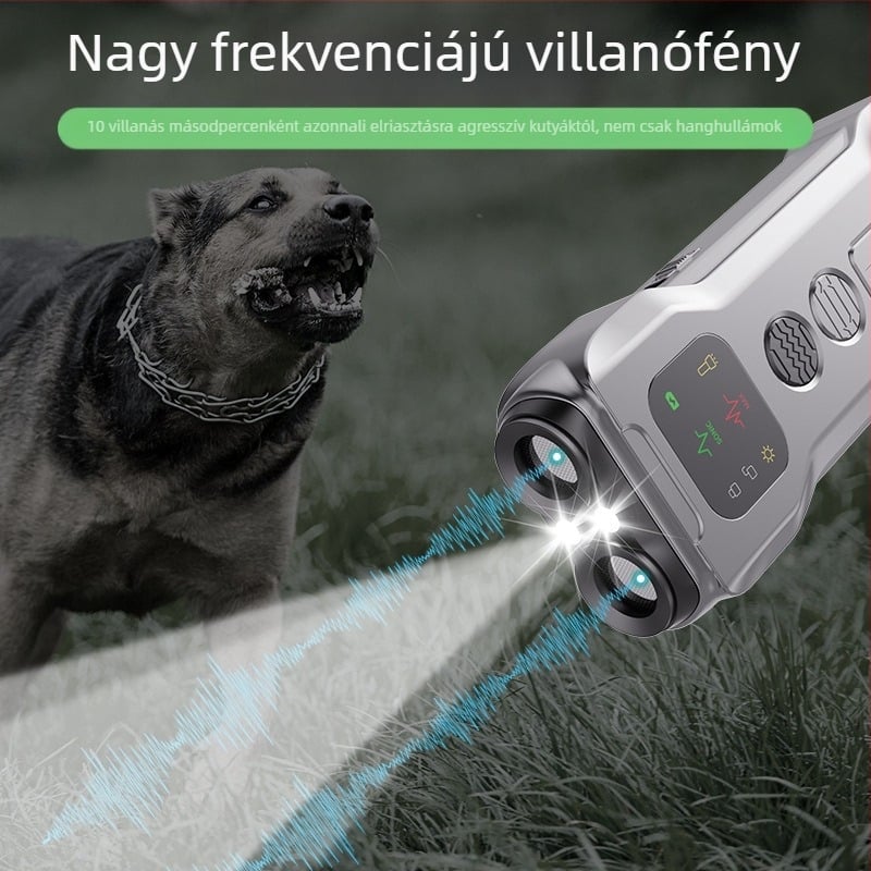 Határokon átnyúló ultrahangos kutyariasztó, háromfejű ugatásgátló, hordozható kutyakiképző, könnyű kutyariasztóval, kutyaharapásgátló kutyariasztóval