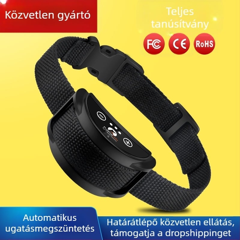 Rezgő ugatásgátló kisállat nyakörv ugatásgátló nyakörv automatikus ugatásgátló eszköz kis és közepes méretű kutyák számára ugatásgátló eszköz