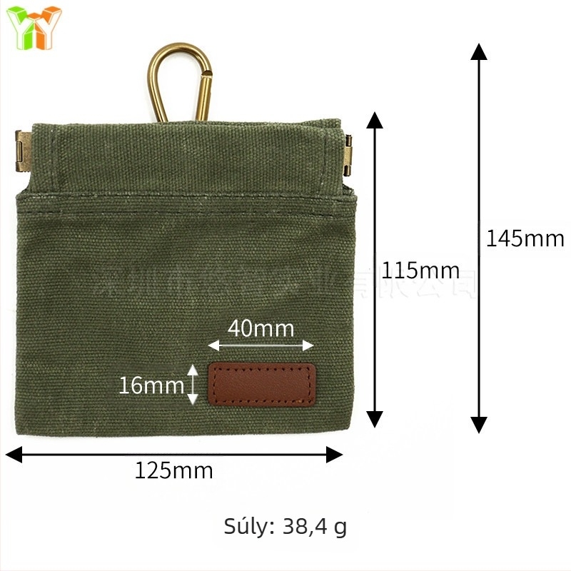 Raktáron vászon derékra akasztható kutyatápzsák, vízálló, rugalmas, zárt kisállat-etetőzsák, hordozható kutyatápzsák sétáltatáshoz