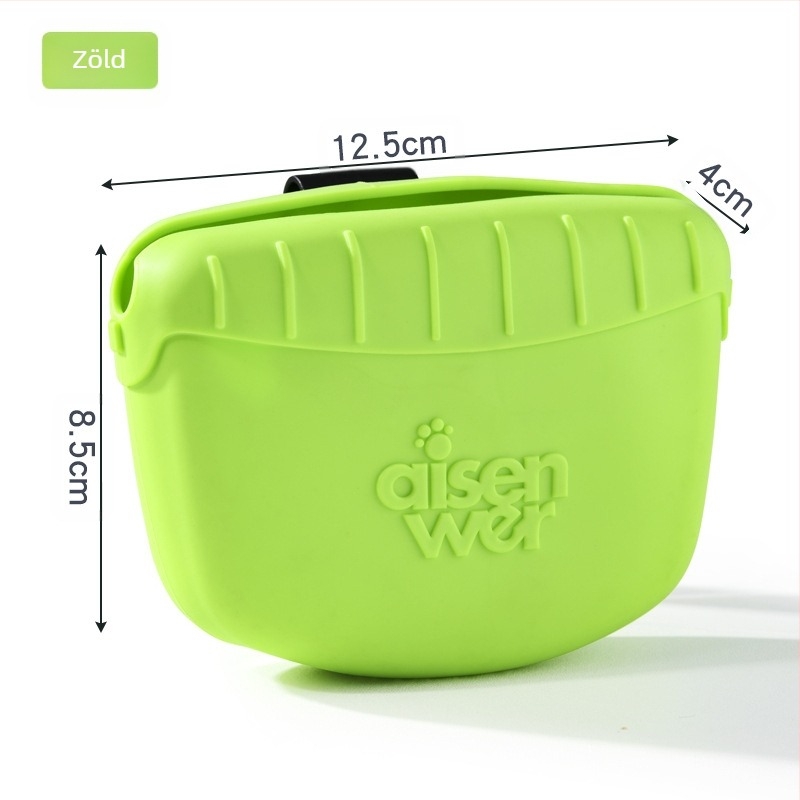 Kisállat kiképző övtáska etetőtáska macska- és kutyatáptáska kültéri kutyaeledel táska macskaeledel kiképző táska hordozható övtáska kirándulásokhoz