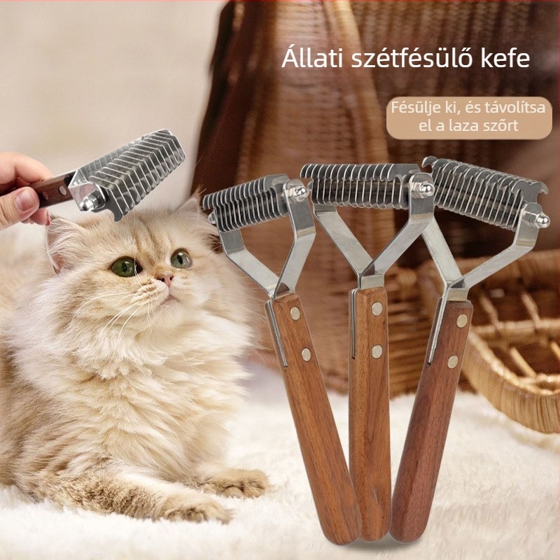 Kutya sorfésű aranyszőrű teddy csomós nyitóvágó csomós fésű csomómentes szőrtelenítés és lebegő szőrtelenítés műfésű kisállat fésű