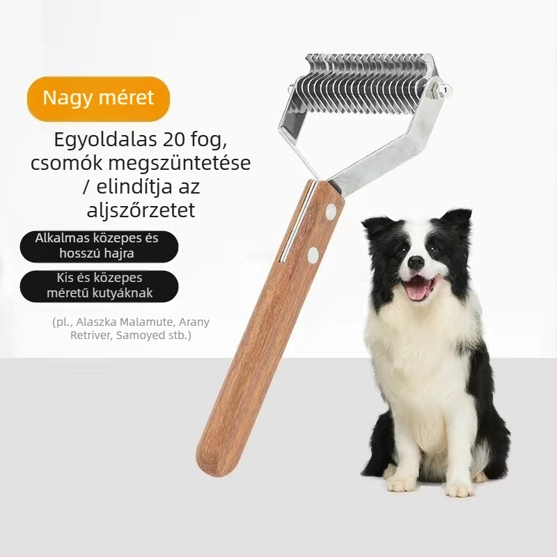 Kutya sorfésű aranyszőrű teddy csomós nyitóvágó csomós fésű csomómentes szőrtelenítés és lebegő szőrtelenítés műfésű kisállat fésű
