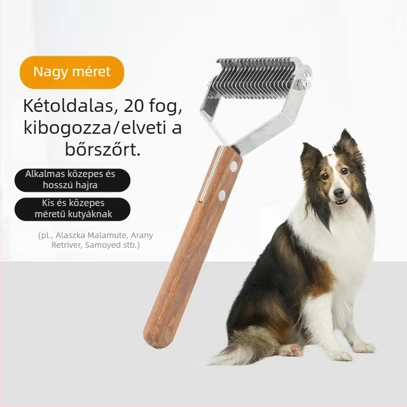 Kutya sorfésű aranyszőrű teddy csomós nyitóvágó csomós fésű csomómentes szőrtelenítés és lebegő szőrtelenítés műfésű kisállat fésű