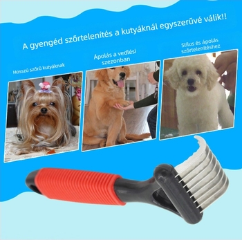 Kutyaszőr-nyitás fésű, szőrtelenítő fésű, kétoldalas nyitás fésű, macskaszőr-nyitás fésű, szépségápolási fésű, állateledel