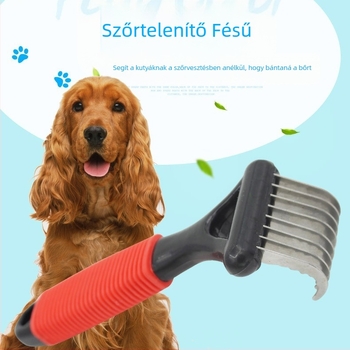 Kutyaszőr-nyitás fésű, szőrtelenítő fésű, kétoldalas nyitás fésű, macskaszőr-nyitás fésű, szépségápolási fésű, állateledel
