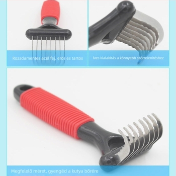 Kutyaszőr-nyitás fésű, szőrtelenítő fésű, kétoldalas nyitás fésű, macskaszőr-nyitás fésű, szépségápolási fésű, állateledel