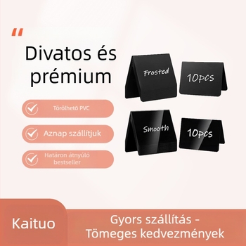 raktáron V-alakú fekete asztali kártya kis táblára árkártya kijelző tábla kis tábla törölhető újrafelhasználható ár