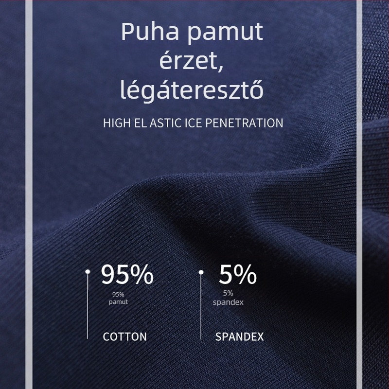 Junye férfi pamut alsónemű zsebek nélkül, alacsony derekú, szűk boxeralsó, puha, lélegző, szexi férfi ifjúsági boxeralsó