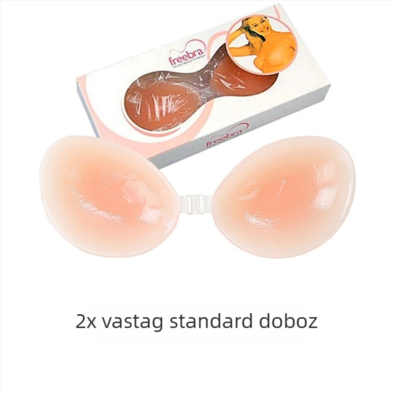 Szilikon mellfolt női szilikon láthatatlan melltartó vastagított push-up mellfolt pánt nélküli fehérnemű szilikon melltartó raktáron