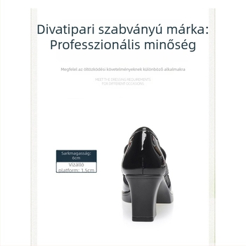 Hálós divatos magas sarkú cipők nőknek 2024 nyári üreges valódi puha bőr cipők középsarkú puha bőr puha talp vastag sarkú mokaszinok