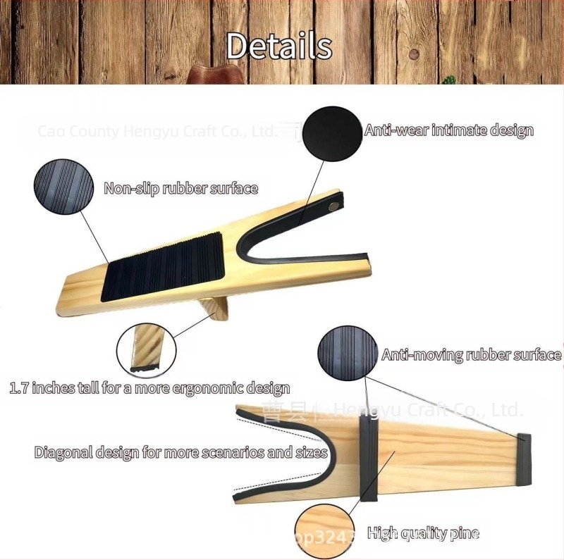 Fa, nem hajlítható Martin csizma cipőleszedő terhes nőknek és elhízott embereknek, cipőcserélő deszka, tömörfa, sérülésmentes cipő segédeszköz