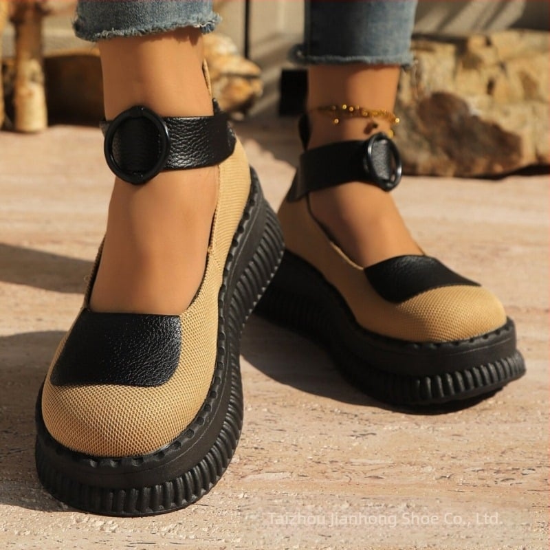 Külkereskedelmi Forró Eladó Alkalmi Retro Etnikai Magas Sarkú Divat Római Cipők Nyári Új Női Vastag Talpú Éktalpú Platform Cipő