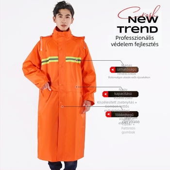 Integrált szaniter esőkabát kerékpározáshoz, elektromos kerékpár esőkabát, teljes testet fedő oxford szövet túrázáshoz, vastagított, speciális kerékpározáshoz