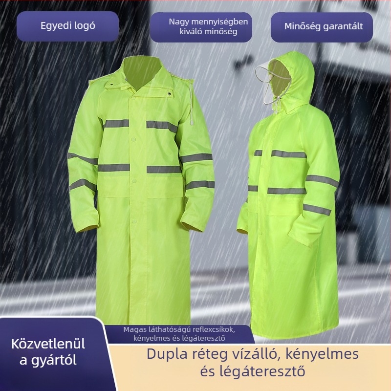 Integrált szaniter esőkabát kerékpározáshoz, elektromos kerékpár esőkabát, teljes testet fedő oxford szövet túrázáshoz, vastagított, speciális kerékpározáshoz