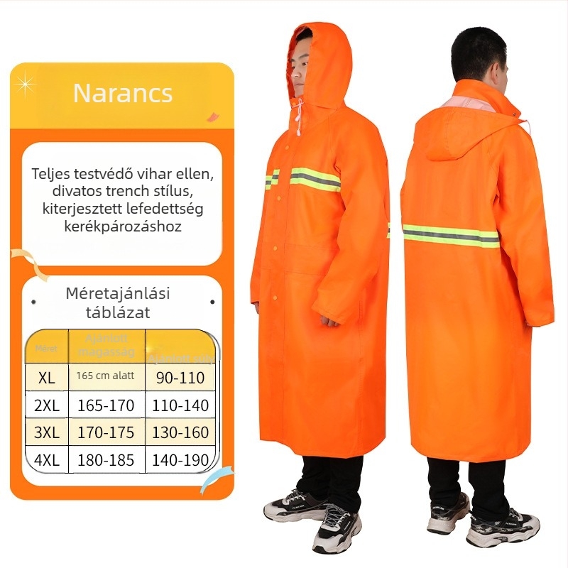Integrált szaniter esőkabát kerékpározáshoz, elektromos kerékpár esőkabát, teljes testet fedő oxford szövet túrázáshoz, vastagított, speciális kerékpározáshoz