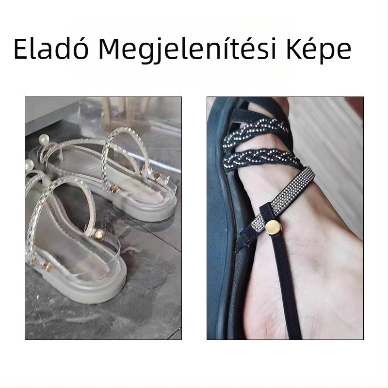 Szandálok, sarokpántos papucsok, módosított szandálok, állítható szandálok, túl nagyok, fix cipőcsatos, sarokvédő, leesésgátló, megkötött cipőfűzők