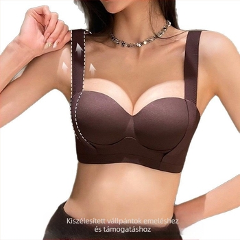 Női alsónemű kis mellű push-up nagy húzódzkodásos megereszkedésgátló összecsukott melltartó állítható acélgyűrűs nyommentes melltartó