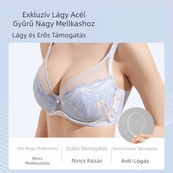 TikTok Explosions [Enyhén édes, ultravékony 2.0] Teljes kosaras alsónemű, nagy mellű, kicsi, szexi, csipkés, édes melltartó