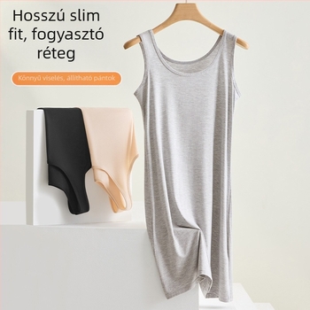Tavaszi és nyári univerzális mellény, szoknya, női belső szoknya, hosszú talpú modális ruha, hosszú mellény, hálóing