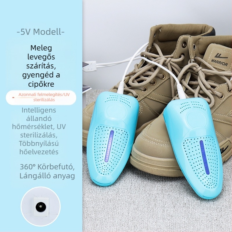Cipőszárító Cipőszárító Cipőmelegítő Cipősütő Szagtalanítás Sterilizálás Szivárgásmentes Lángálló anyag Állandó hőmérsékletű fűtés