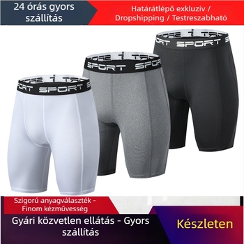 Férfi sportnadrágok, futónadrágok, gyorsan száradó, lélegző, ötpontos leggings, úszónadrágok, rövidnadrágok, jóga sportnadrágok