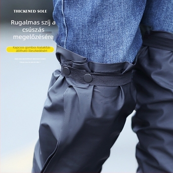 Csúszásmentes, vastagított, kopásálló, térdig érő esőkabát, vízálló férfi és női lovaglóvízi nadrág, egyrészes, határokon átnyúló szállítással