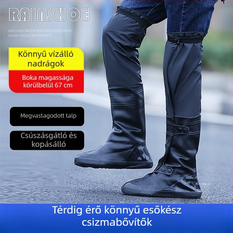 Csúszásmentes, vastagított, kopásálló, térdig érő esőkabát, vízálló férfi és női lovaglóvízi nadrág, egyrészes, határokon átnyúló szállítással