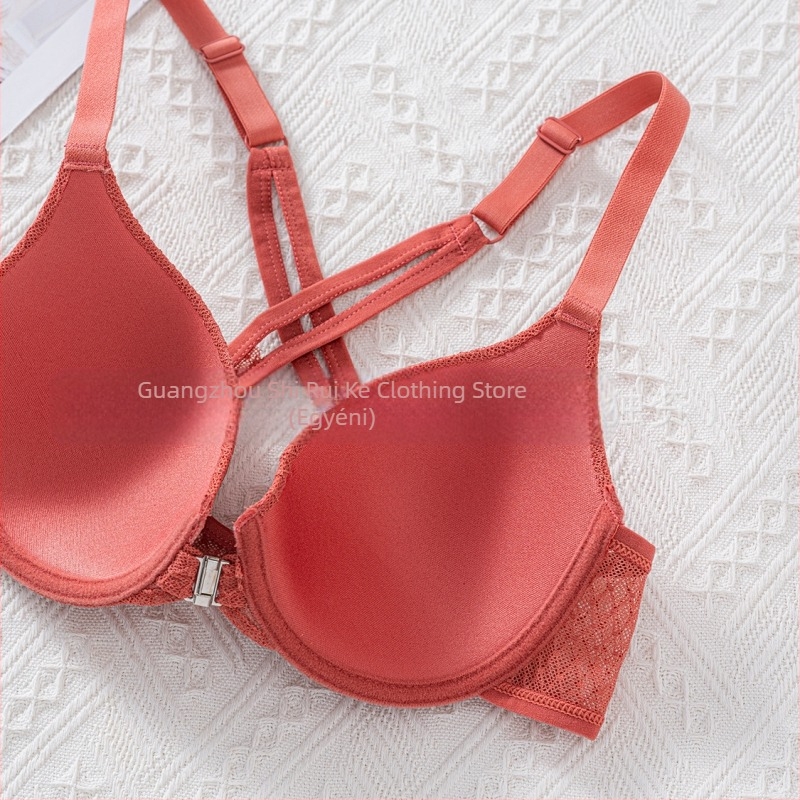 Határokon átnyúló, plus size európai és amerikai Temu melltartó merevítővel, elülső kapoccsal, fokozott tartást biztosító, keresztbe húzott hátú kialakítással, hát nélküli, kiemeli a kebleket