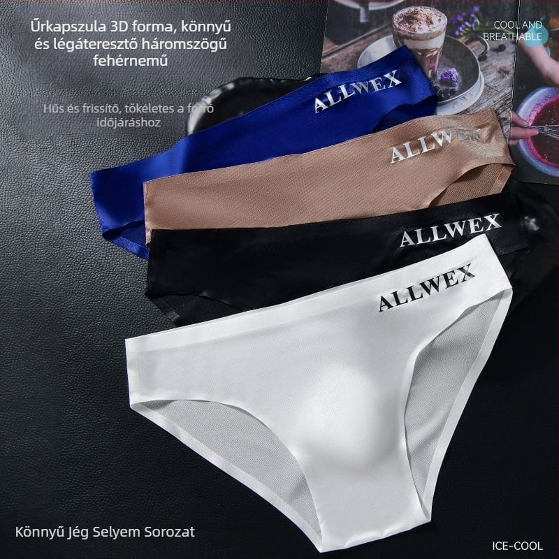 Külkereskedelmi alacsony derekú, könnyű alsónemű, nyári átlátszó, betűvel borított sport, jég selyem, szexi, férfi tojásdad borítású, lélegző