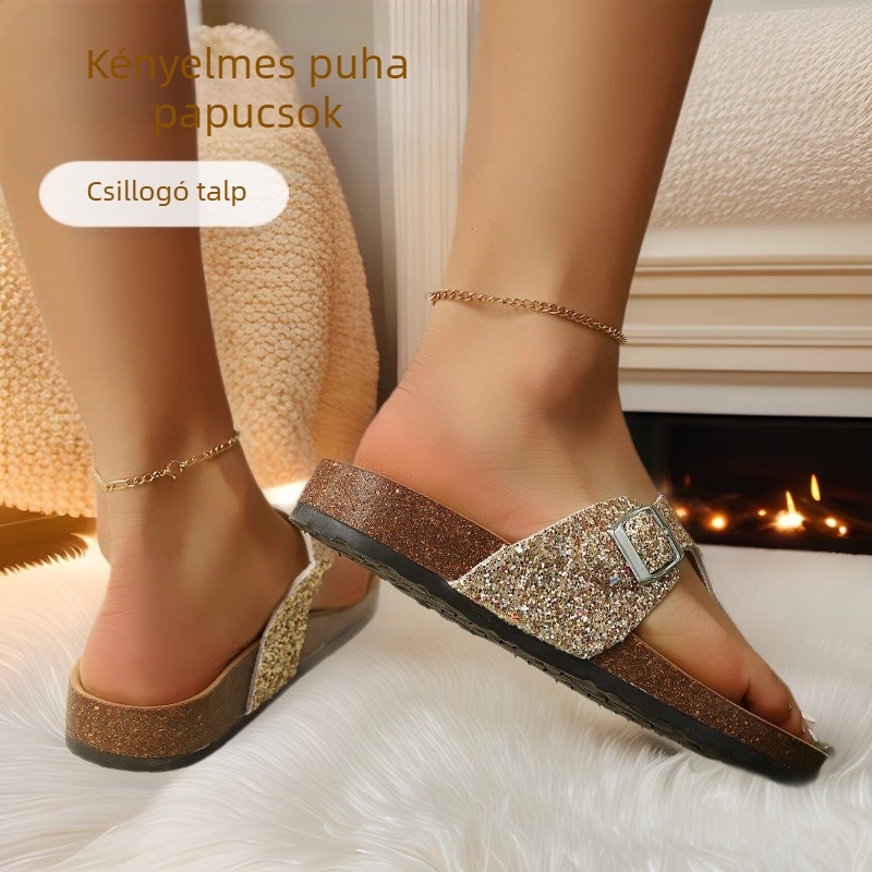 Papucsok, parafa talpú külső szandálok, férfi és női azonos stílusú papucsok, divatos papucsok