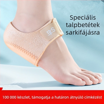 Határokon átnyúló sarokvédő szilikon sarokpárna ütéscsillapító stresszoldó sarokfájdalom tépőzáras sarokvédő