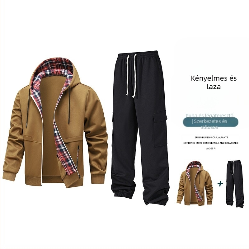 Európai méretű, határokon átnyúló, tavaszi és őszi új, kardigán, meleg kabát, férfi laza, divatos, sokoldalú, divatos hétköznapi öltöny