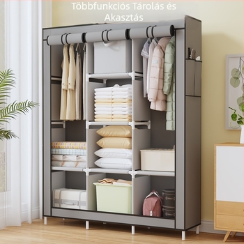 Dél-amerikai legkelendőbb multifunkcionális pormentes ruhásszekrény otthoni hálószoba gardróbszekrény barkácsolás összeszerelési tárolószekrény tároló