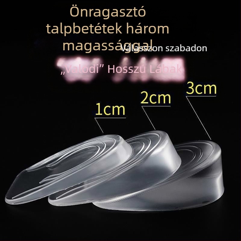 Japán magasságnövelő talpbetétek nőknek, kényelmes a lábnak, láthatatlan férfi bőrcipők, Martin csizmák, Aj1 párnázó szilikon magasságnövelő betétek