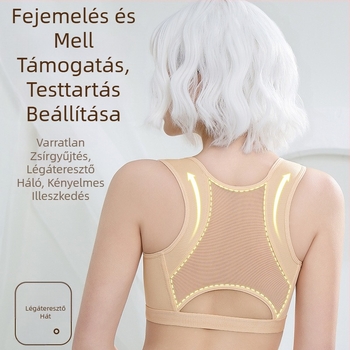 Állítható szuper push-up melltartópánt Kis mellkas Nagy alsónemű felső Push-up alakformáló elöl csatos melltartó