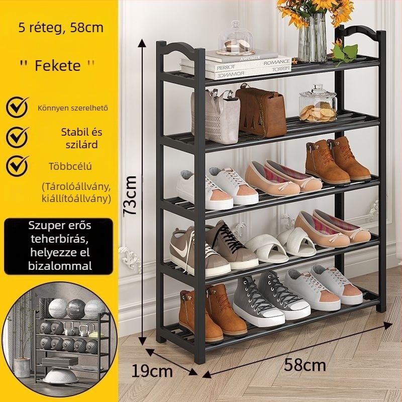 Cipőtartó Többrétegű Háztartási Egyszerű Ajtó Diák Kollégium Porálló és Erős Beépítésű Népszerű Cipőszekrény Tárolóállvány