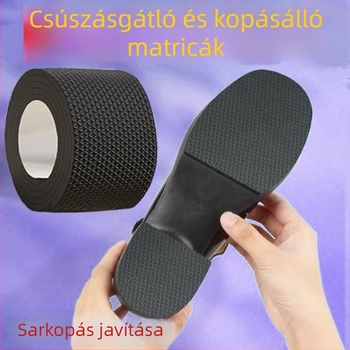Saroknémító matrica vastagított csúszásgátló kopásálló talpmatrica kopásgátló vastag sarokhangtompító sarokhang-szigetelő szalag matrica
