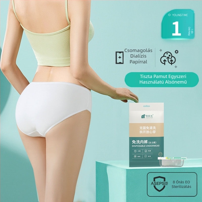 Eldobható fehérnemű melltartó, tiszta pamut, kényelmes, mosásmentes, külön csomagolású, utazó mellény, nyommentes