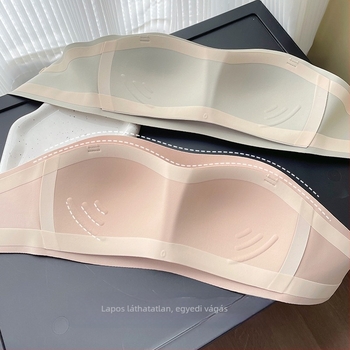 Pánt nélküli melltartó nőknek, push-up, kis mellkas, csúszásgátló, véd a kitettségtől, varrás nélküli bandeau melltartó, belső viselet, gyönyörű hát, zselés csíkos melltartó