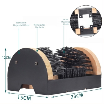 Kültéri cipőkefe Beltéri kültéri udvari cipőtisztító készlet Sár- és hóeltakarító cipőkefe készlet