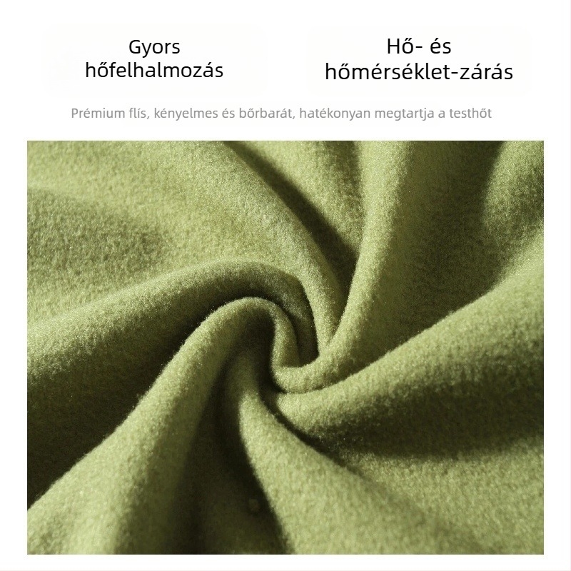 Őszi és téli új férfi öltöny, polár béléssel, vastagított pulóver, polár kabát, laza cipzár, divatos fitneszfelső