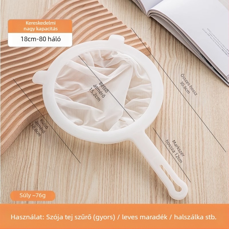 Szójatejszűrő, ultrafinom baba faltörő gyümölcscentrifuga, gyümölcslészűrő, szivárgásszűrő konyhába