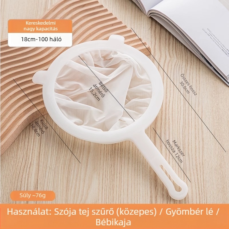 Szójatejszűrő, ultrafinom baba faltörő gyümölcscentrifuga, gyümölcslészűrő, szivárgásszűrő konyhába