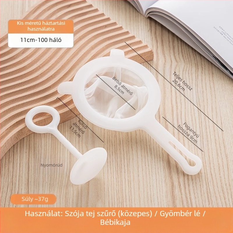 Szójatejszűrő, ultrafinom baba faltörő gyümölcscentrifuga, gyümölcslészűrő, szivárgásszűrő konyhába